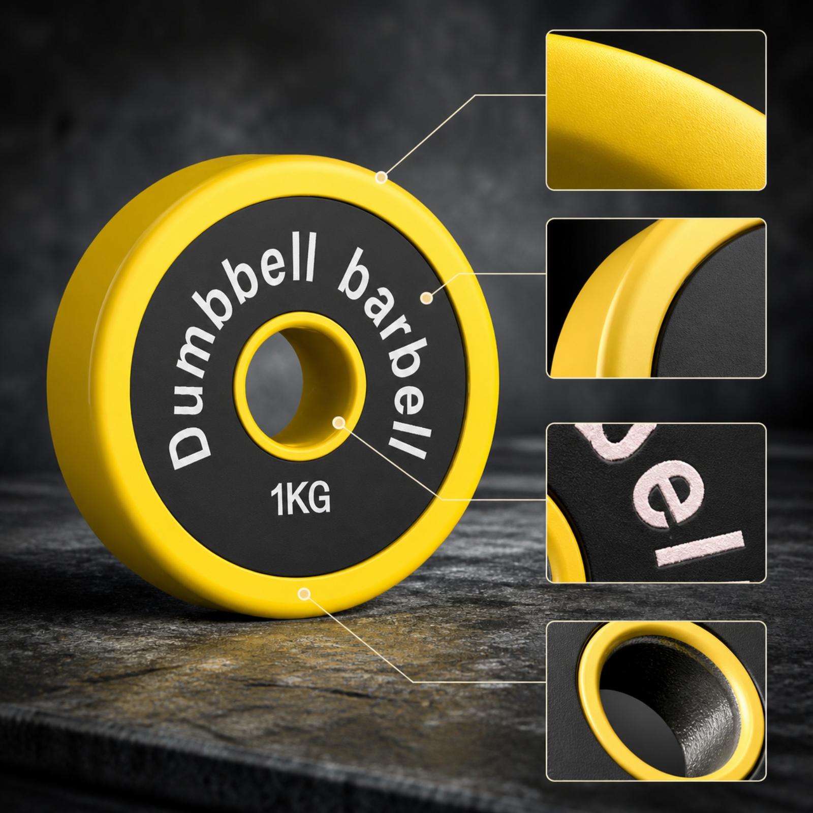 Home Gym Rubber Weight Plate C - Home Gym Yellow review and price