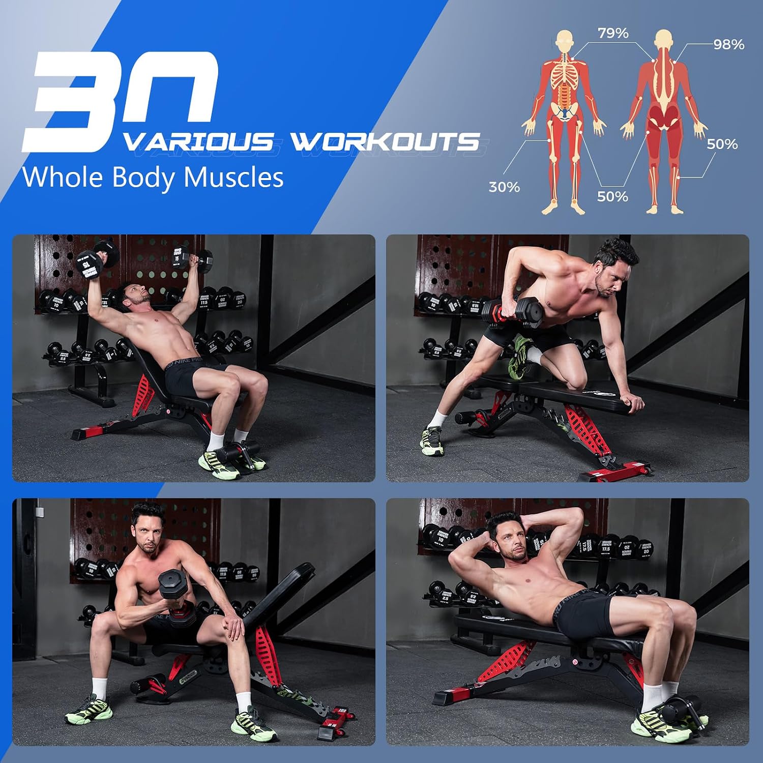Adjustable Weight Bench, 1500  - Home Gym Weight review and price