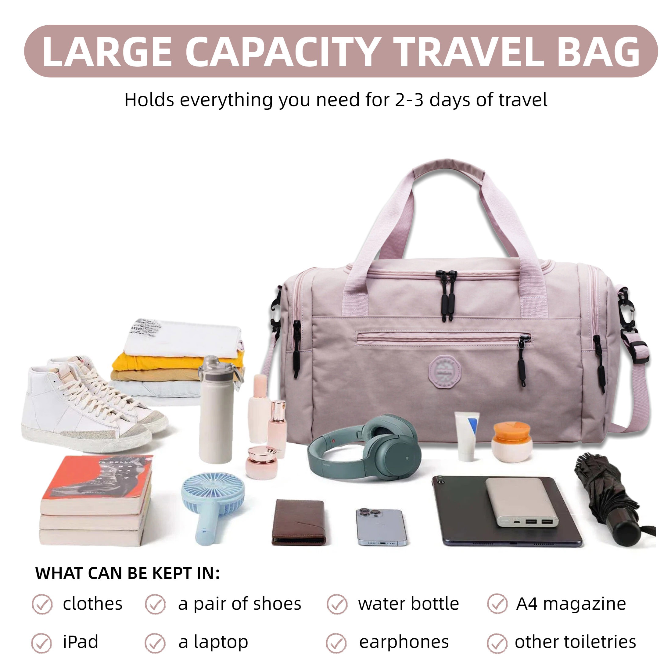 Large Capacity Weekender Overn - Home Gym Outdoor review and price