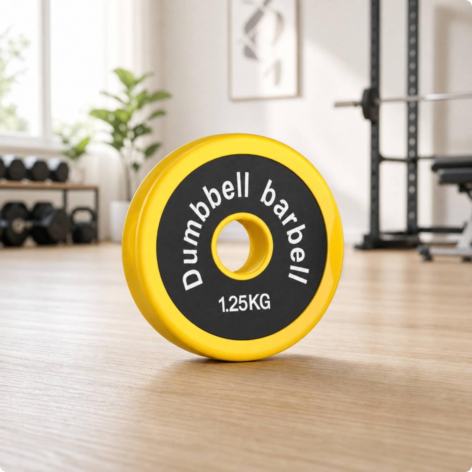 Yellow Rubber Coated Load Disc - Home Gym Yellow review and price