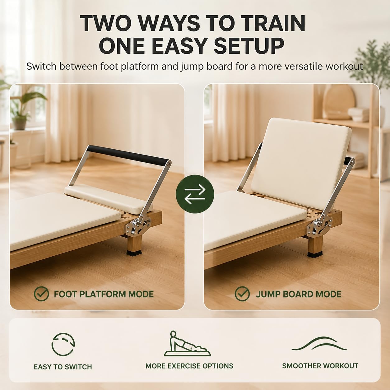 Foldable Pilates Reformer, Hom - Home Gym Set review and price