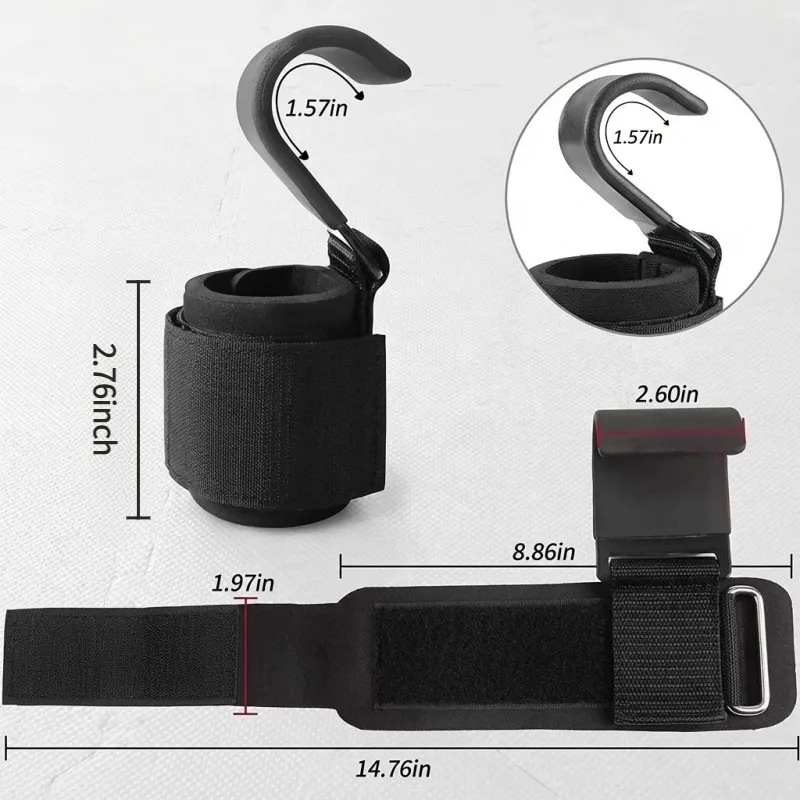 2Pcs Weight Lifting Hooks Non  - Lifting Straps Wrist review and price