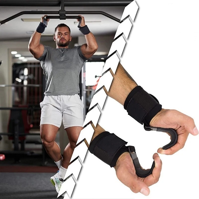 2Pcs Weight Lifting Hooks Non  - Lifting Straps Wrist review and price