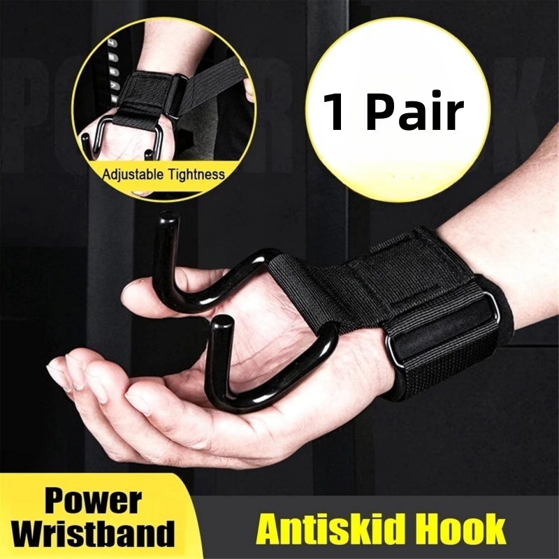 1 Pair Weight Lifting Hooks He - Lifting Straps Wrist review and price