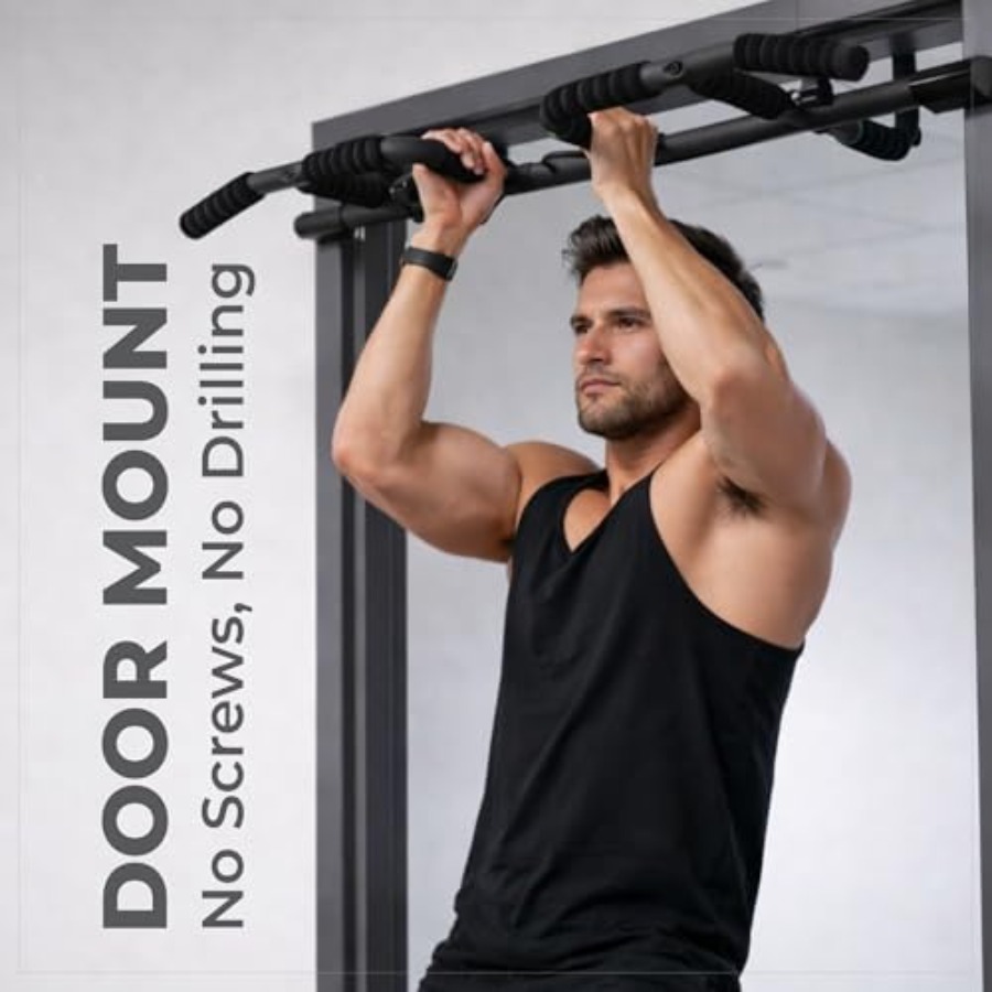 Doorway Pull Up Bar Set with S - Home Gym Set review and price