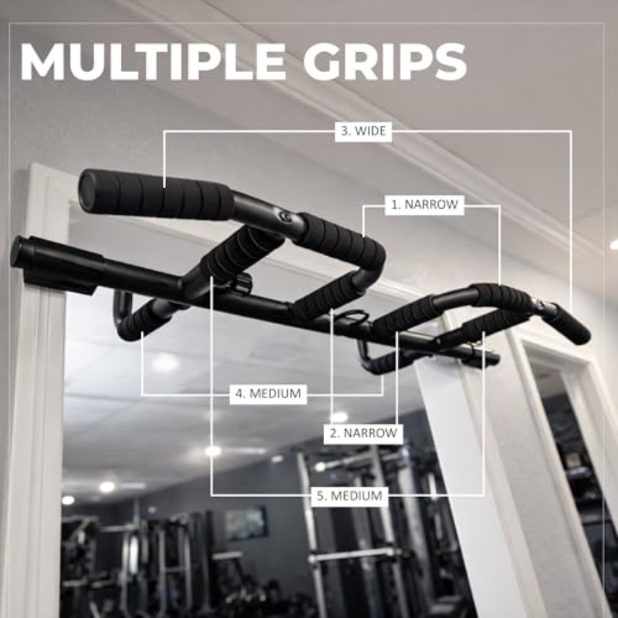 Doorway Pull Up Bar Set with S - Home Gym Set review and price