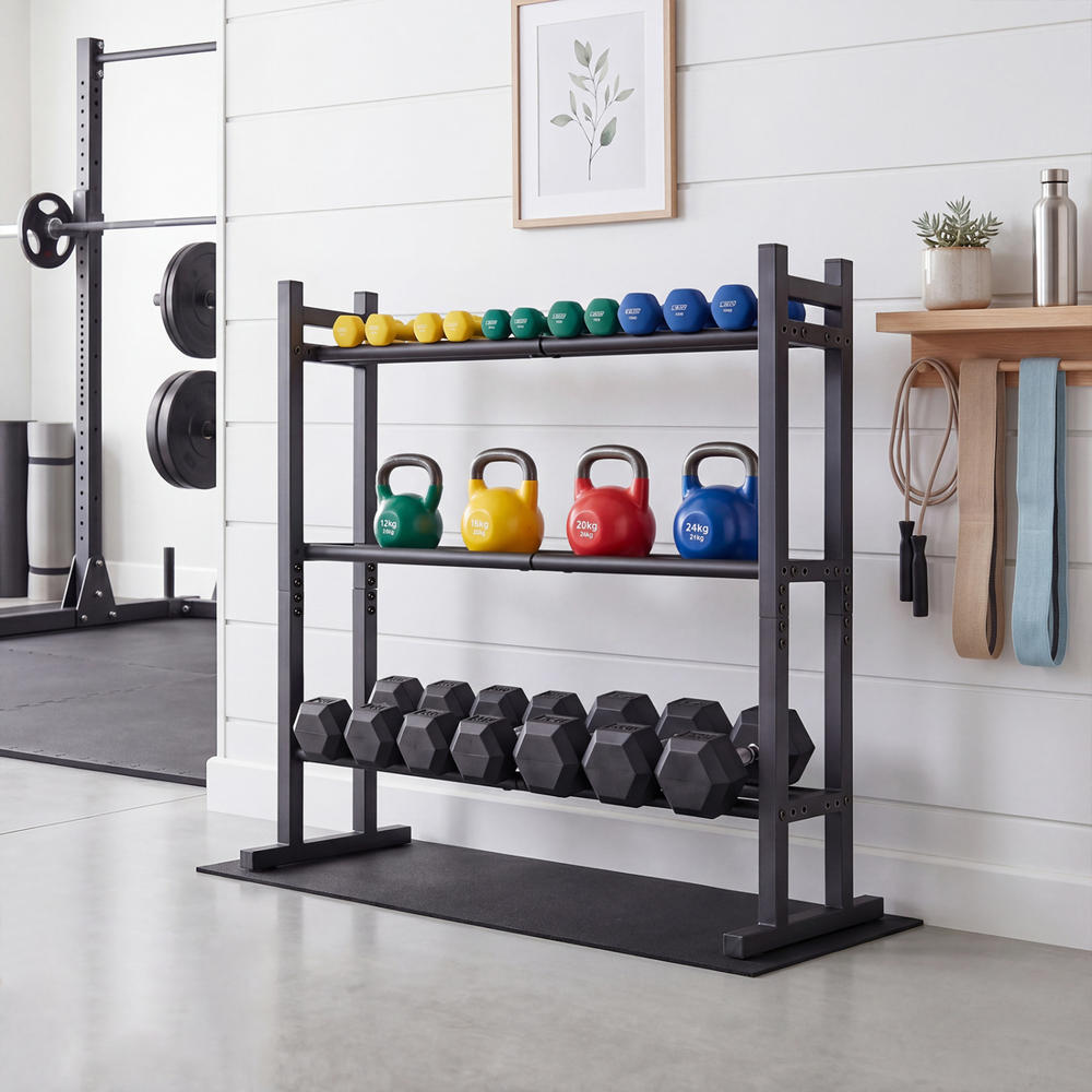 Heavy Duty 3-Tier Dumbbell Rac - Home Gym Weight review and price