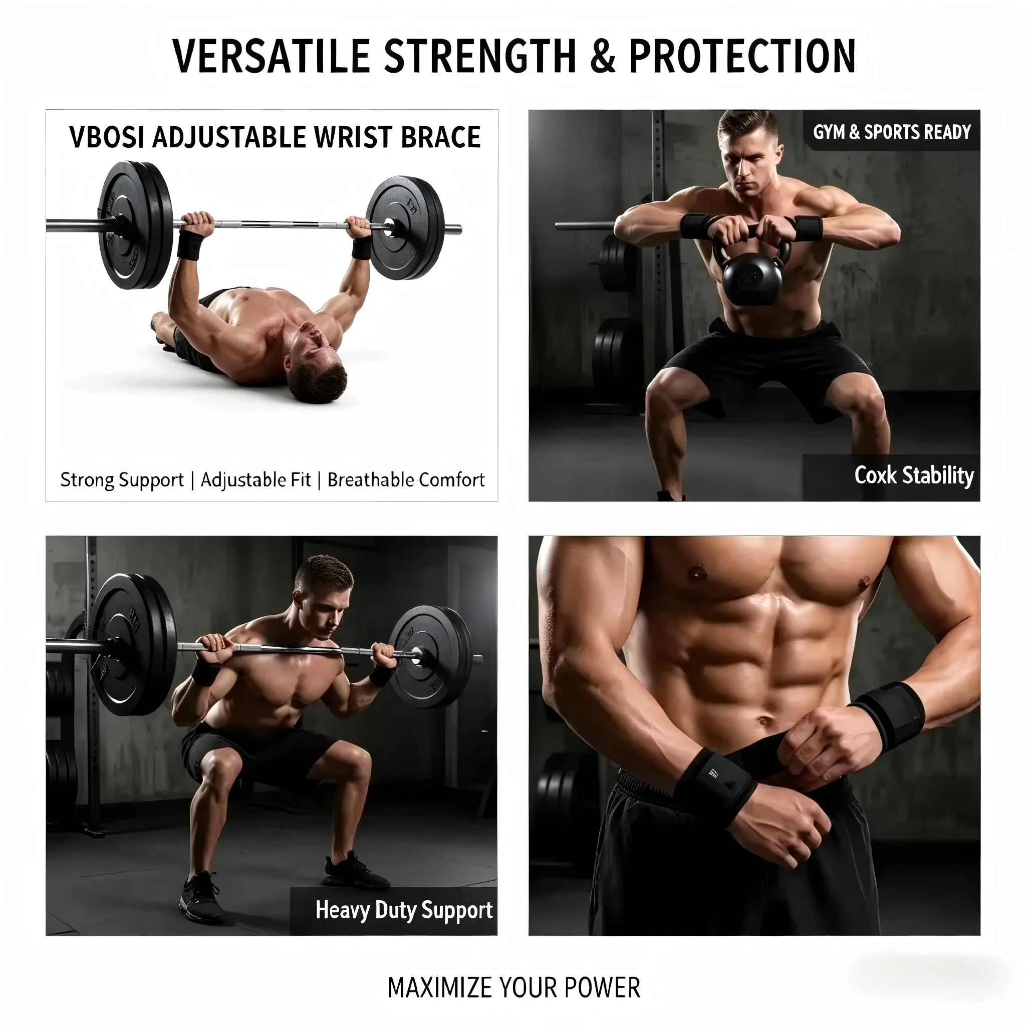 Professional Breathable Wrist  - Lifting Straps Wrist review and price