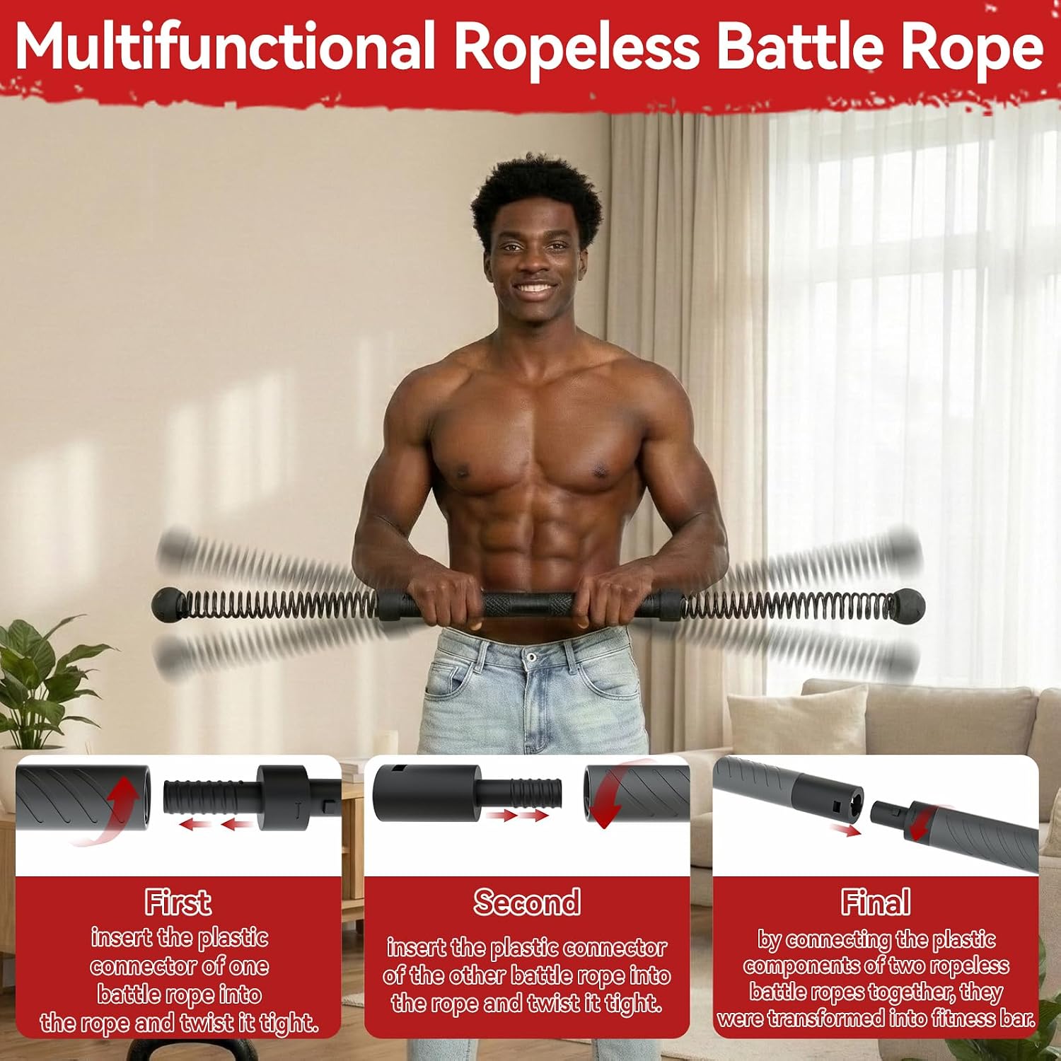 2-in-1 Upgraded Cordless Battl - Home Gym Outdoor review and price