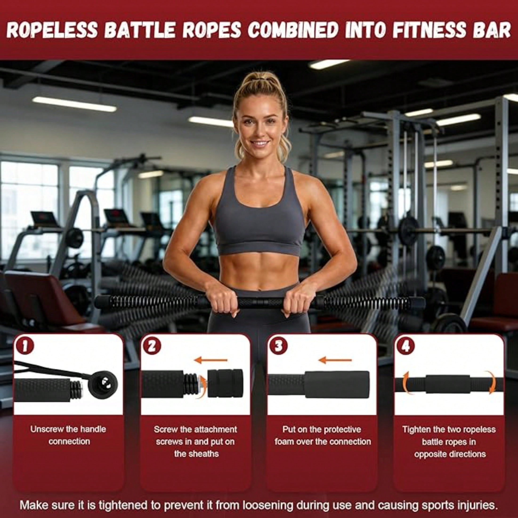 2-in-1 Upgraded Cordless Battl - Home Gym Outdoor review and price