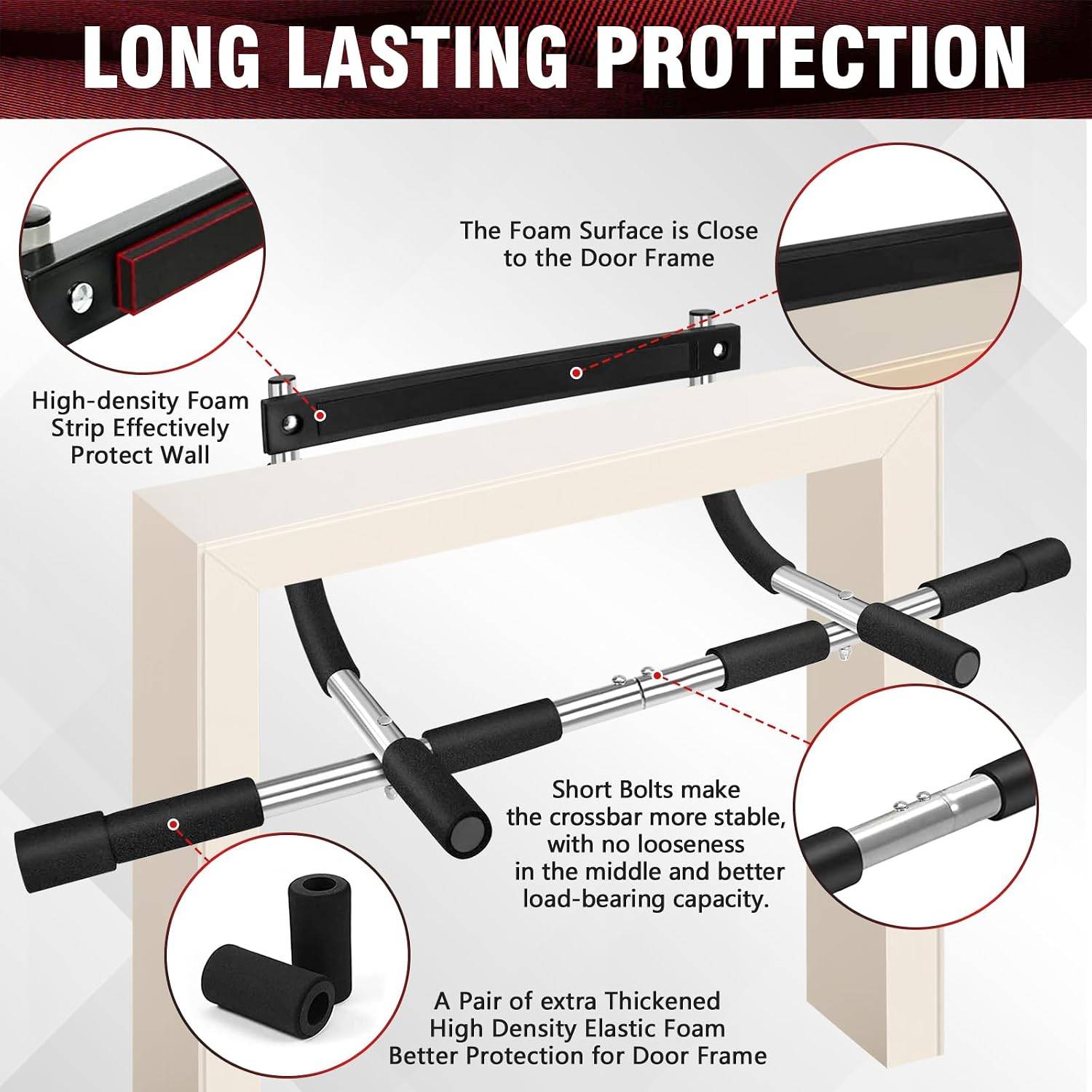 Adjustable Chin Up Bar Exercis - Suspension Trainer Door review and price